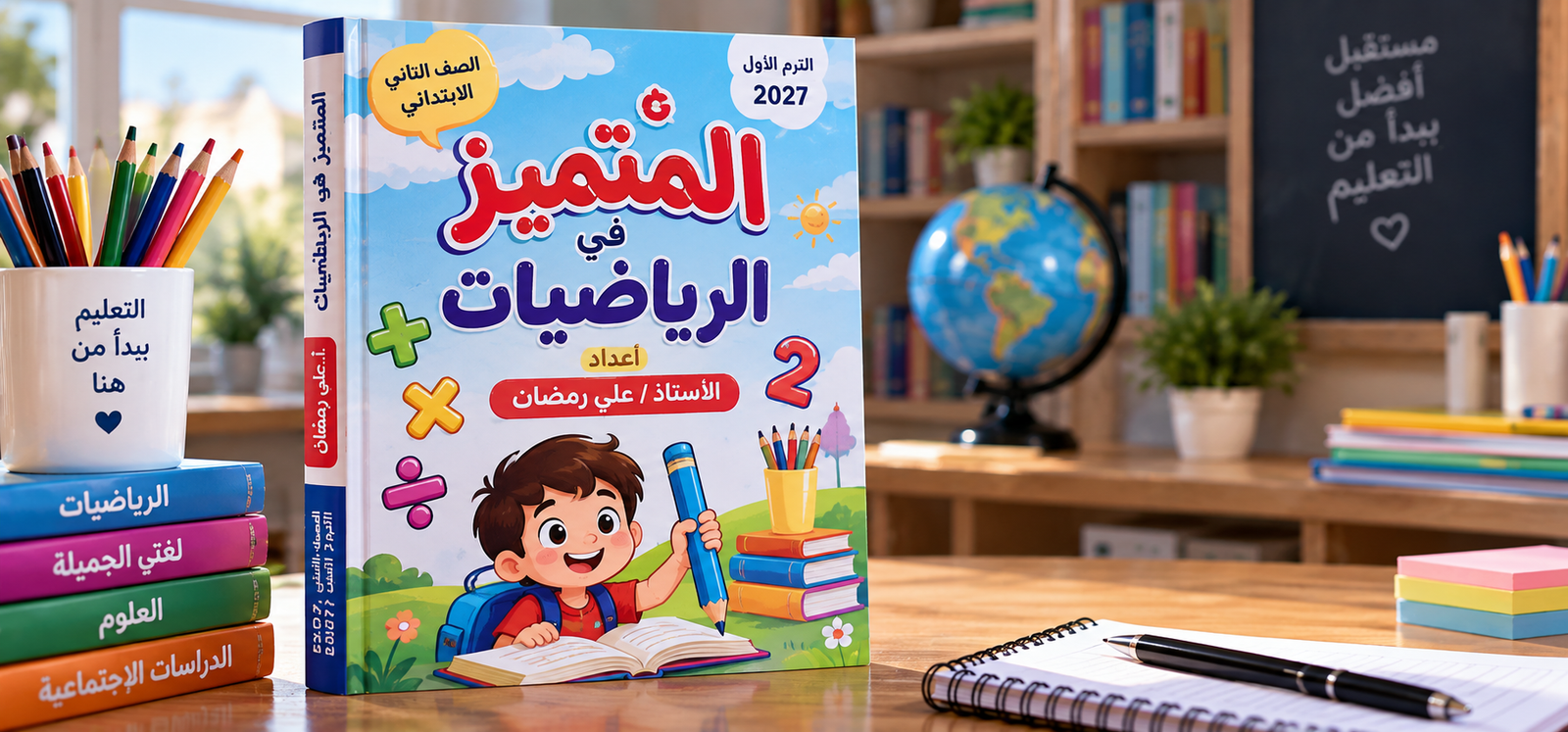مذكرة المتميز فى الرياضيات للصف الثاني الابتدائى الترم الاول 2027 pdf اعدادالاستاذ/علي رمضان