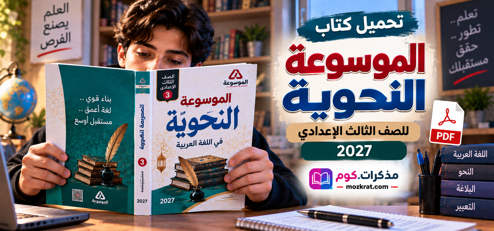 الموسوعة النحوية تالتة إعدادي 2027